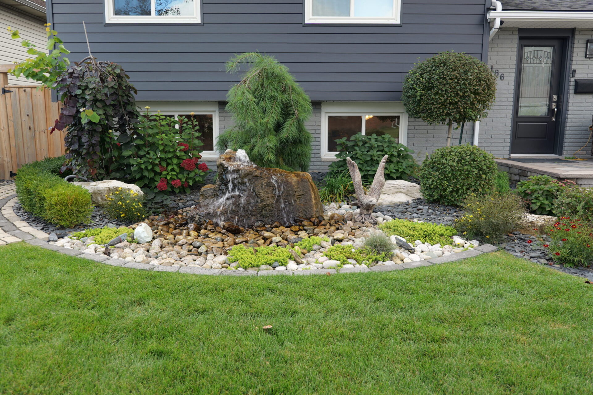 landscaping team preparing for a large installation project in Windsor, Ontario